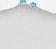 Sparkle by 7K - 925 Sterling Silver Push-Back Earrings Decorated with Fine Austrian Crystals