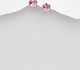 Sparkle by 7K - 925 Sterling Silver Push-Back Earrings Decorated with Fine Austrian Crystals