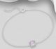 Sparkle by 7K - 925 Sterling Silver Bracelet, Decorated with Various Fine Austrian Crystal