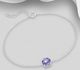 Sparkle by 7K - 925 Sterling Silver Bracelet, Decorated with Various Fine Austrian Crystal