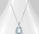 Sparkle by 7K - 925 Sterling Silver Necklace Decorated with CZ Simulated Diamonds and Fine Austrian Crystal