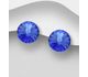 Sparkle by 7K - 925 Sterling Silver Push-Back Earrings Decorated with Fine Austrian Crystals