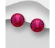 Sparkle by 7K - 925 Sterling Silver Push-Back Earrings Decorated with Fine Austrian Crystals