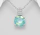 Sparkle by 7K - 925 Sterling Silver Pendant, Decorated with CZ Simulated Diamonds and Various Fine Austrian Crystal
