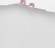 Sparkle by 7K - 925 Sterling Silver Push-Back Earrings Decorated with Fine Austrian Crystals