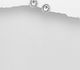 Sparkle by 7K - 925 Sterling Silver Push-Back Earrings Decorated with Fine Austrian Crystals
