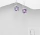 Sparkle by 7K - 925 Sterling Silver Lever Back Earrings Decorated with Fine Austrian Crystals