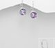 Sparkle by 7K - 925 Sterling Silver Lever Back Earrings Decorated with Fine Austrian Crystals