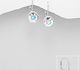 Sparkle by 7K - 925 Sterling Silver Lever Back Earrings Decorated with Fine Austrian Crystals