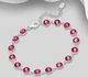 Sparkle by 7K - 925 Sterling Silver Bracelet Decorated with Fine Austrian Crystal