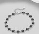 Sparkle by 7K - 925 Sterling Silver Bracelet Decorated with Fine Austrian Crystal