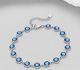 Sparkle by 7K - 925 Sterling Silver Bracelet Decorated with Fine Austrian Crystal