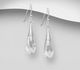 Sparkle by 7K - 925 Sterling Silver Hook Earrings Decorated with Fine Austrian Crystals