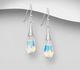 Sparkle by 7K - 925 Sterling Silver Hook Earrings Decorated with Fine Austrian Crystals
