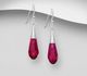 Sparkle by 7K - 925 Sterling Silver Hook Earrings Decorated with Fine Austrian Crystals