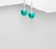 Sparkle by 7K - 925 Sterling Silver Heart Push-Back Earrings Decorated with CZ Simulated Diamonds and Fine Austrian Crystals
