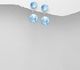 Sparkle by 7K - 925 Sterling Silver Push-Back Earrings Decorated with Fine Austrian Crystals