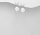 Sparkle by 7K - 925 Sterling Silver Push-Back Earrings Decorated with Fine Austrian Crystals