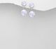 Sparkle by 7K - 925 Sterling Silver Push-Back Earrings Decorated with Fine Austrian Crystals