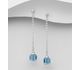 Sparkle by 7K - 925 Sterling Silver Push-Back Earrings Decorated with Fine Austrian Crystal