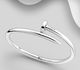 SHINE ON by 7K - 925 Sterling Silver Nail Cuff Bracelet