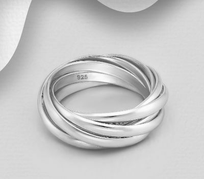 SHINE ON by 7K - 925 Sterling Silver Linked Ring