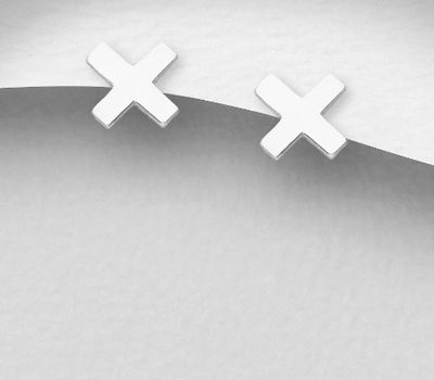 Şəkli böyütmək üçün tiklayın 925 Sterling Silver Push-Back Earrings