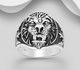 925 Sterling Silver Lion Ring