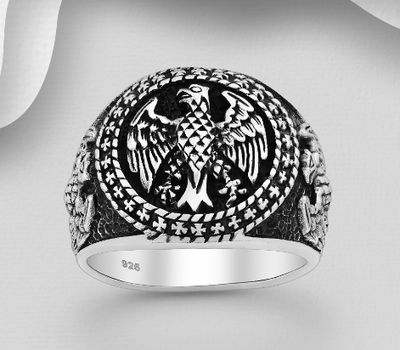 925 Sterling Silver Eagle Ring