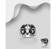 925 Sterling Silver Oxidized Skull Ring