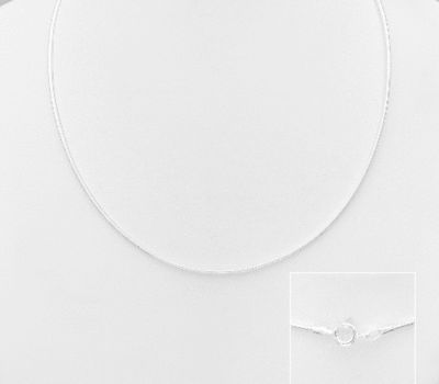 Malın səhifəsinə keç 925 Sterling Silver Chain, 1 mm Wide, Made In Thailand