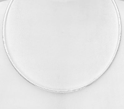 Malın səhifəsinə keç 925 Sterling Silver Chain, 2 mm Wide, Made In Thailand