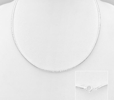 Malın səhifəsinə keç 925 Sterling Silver Chain, 1.5 mm Wide.