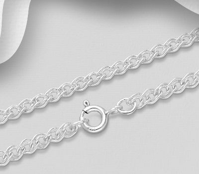 925 Sterling Silver Chain, 3 mm Wide.