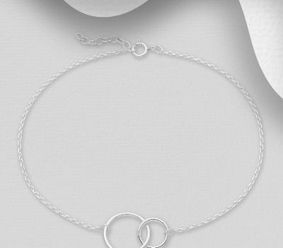 925 Sterling Silver Links Anklet