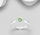 925 Sterling Silver Adjustable Toe Ring, Decorated with Various Colors Crystal Glass