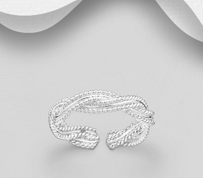 Şəkli böyütmək üçün tiklayın 925 Sterling Silver Adjustable Toe Ring