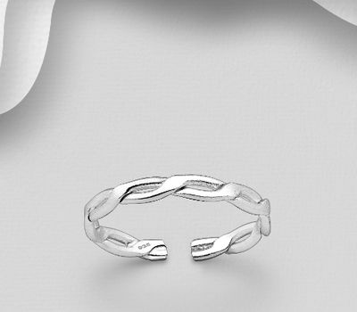 925 Sterling Silver Adjustable Toe Ring