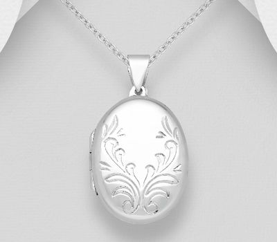 Şəkli böyütmək üçün tiklayın 925 Sterling Silver Locket Pendant