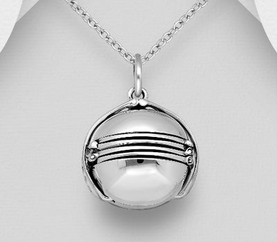 Şəkli böyütmək üçün tiklayın 925 Sterling Silver Multi-Picture Locket Pendant