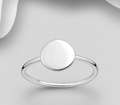 Malın səhifəsinə keç 925 Sterling Silver Engravable Circle Ring