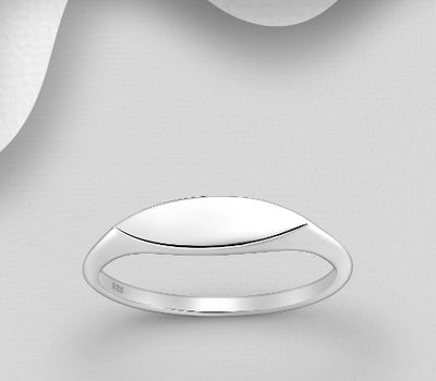 Şəkli böyütmək üçün tiklayın 925 Sterling Silver Engravable Ring