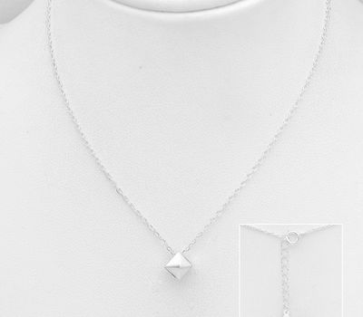 925 Sterling Silver Pyramid Necklace