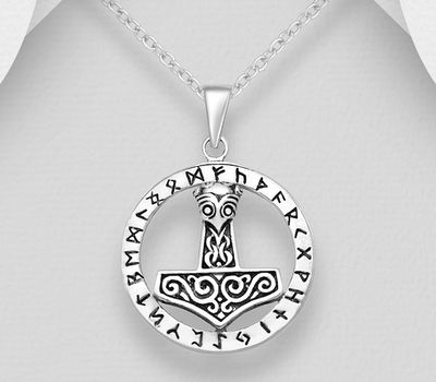 Şəkli böyütmək üçün tiklayın 925 Sterling Silver Anchor Pendant