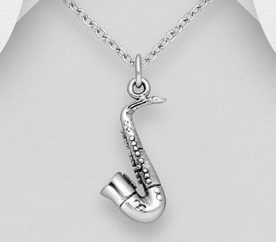925 Sterling Silver Music and Instrument Pendant