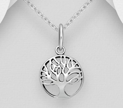 Şəkli böyütmək üçün tiklayın 925 Sterling Silver Tree Of Life Pendant