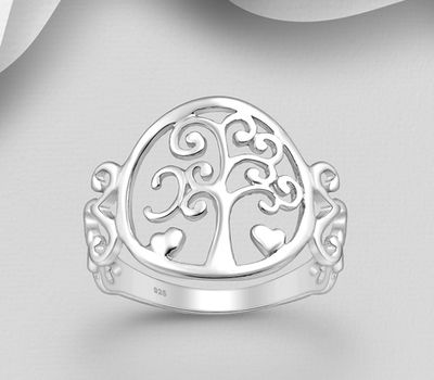 925 Sterling Silver Tree Ring