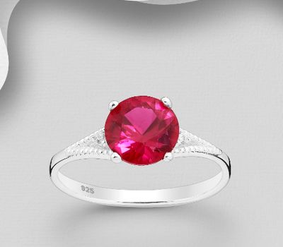 Şəkli böyütmək üçün tiklayın 925 Sterling Silver Ring, Decorated with CZ Simulated Diamonds