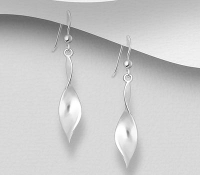 Şəkli böyütmək üçün tiklayın 925 Sterling Silver Hook Earrings