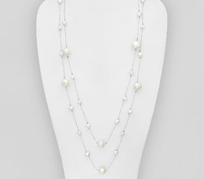 Şəkli böyütmək üçün tiklayın Japanese Silk Cord Beaded With Fresh Water Pearl